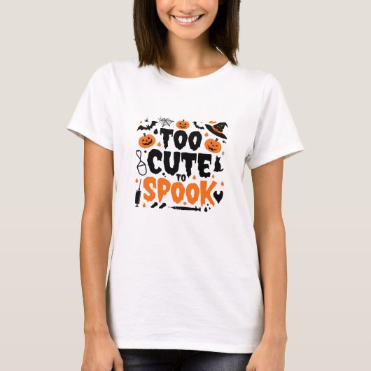 Sweet Spooky Vibes Unisex T-Shirt – Cute Halloween Tシャツ (正面)