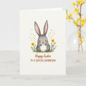 Sweet Spring Creature Greeting Card カード (黄色い花)
