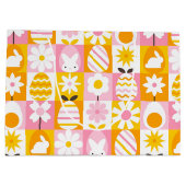 Sweet Spring Easter Patchwork  ラージペーパーバッグ (裏面)