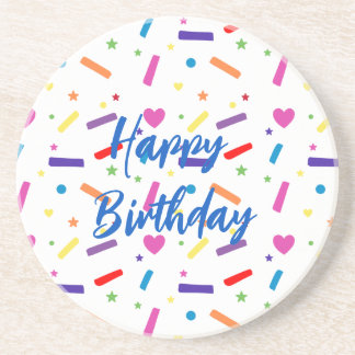Sweet Sprinkle Birthday Party Theme コースター