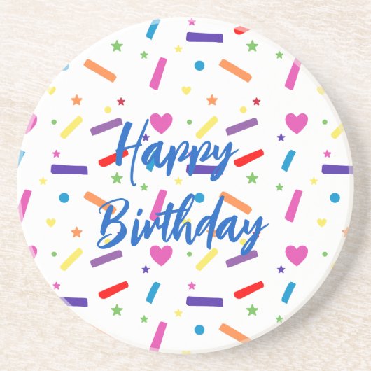 Sweet Sprinkle Birthday Party Theme コースター (正面)