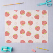 Sweet Strawberries Pattern Tissue Paper 薄葉紙 (クラフト)
