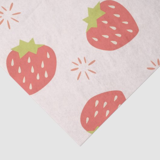 Sweet Strawberries Pattern Tissue Paper 薄葉紙 (詳細)