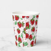 Sweet Strawberry Berry First Birthday Party 紙コップ (右)