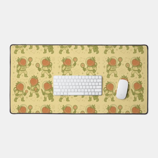 Sweet Strawberry Cosmonaut Adventure デスクマット (キーボード&マウス)