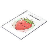 Sweet Strawberry Daily Journal ノートブック (左側)