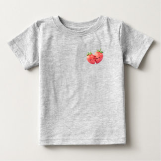 Sweet Strawberry Duo ベビーTシャツ