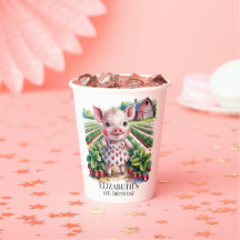 Sweet Strawberry Farm Pig Girl 1st. Birthday Party