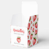 Sweet Strawberry First Birthday Favor Box フェイバーボックス (オープン)