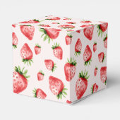 Sweet Strawberry First Birthday Favor Box フェイバーボックス (裏面サイド)