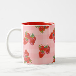 Sweet Strawberry Mug 🍓 ツートーンマグカップ