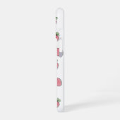 Sweet Strawberry Print iPhone 16ケース (左側面)