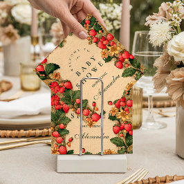 Sweet Strawberry Storybook Baby Shower スタンダードカクテルナプキン