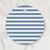 Sweet Striped Blue Red Nautical Ahoy Boy Compass フェイバータグ (裏面)