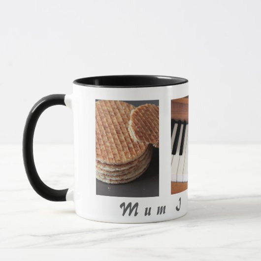 Sweet Stroopwafel Piano Mug – お土産 マグカップ (左)