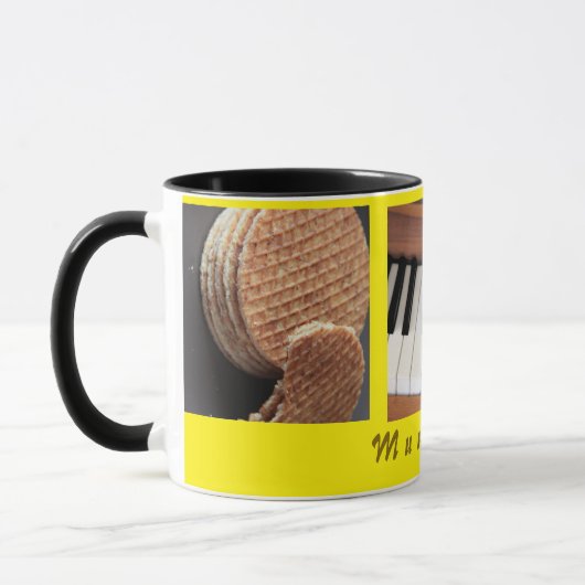 Sweet Stroopwafel Piano Mug – お土産 マグカップ (左)