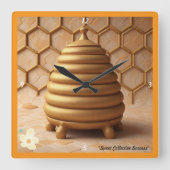 「Sweet Success Found（優れた成功発見）」 スクエア壁時計 (正面)