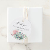 Sweet Succulent結婚's Thank You Favy Stickers G フェイバータグ (インサイチュ)