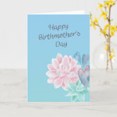 Sweet Succulents Birthmother's Day Card カード (黄色い花)