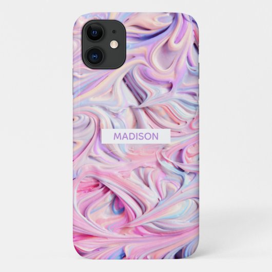 Sweet Summer アイスクリーム 名前入り ガーリー Case-Mate iPhoneケース (裏面)