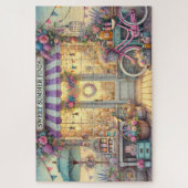 Sweet Summer Finds Beach Shop with Pink Bike ジグソーパズル (縦)