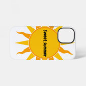 Sweet Summer Sun グラフィック ホワイトフォンケース iPhoneケース (裏面横)