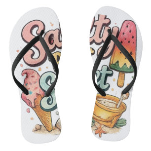 Sweet Summer Time - かわいいスイカのサマーバイブス T ビーチサンダル
