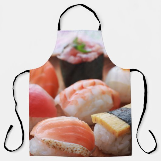 Sweet Sushi Platter Apron – Soft and Tasty Vibes エプロン (正面)