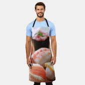 Sweet Sushi Platter Apron – Soft and Tasty Vibes エプロン (着用した状態)
