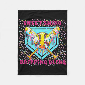 Sweet Swing Softll Home Plate With Ice Cream Drip  フリースブランケット