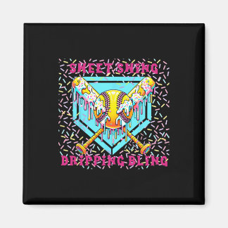 Sweet Swing Softll Home Plate With Ice Cream Drip  マグネット