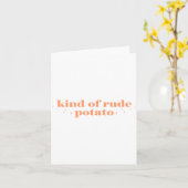 Sweet Tato And Kind Of Rude Tato Funny Quote  カード (黄色い花)