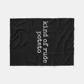 Sweet Tato And Kind Of Rude Tato, Thanksgiving Cou フリースブランケット (正面(横))