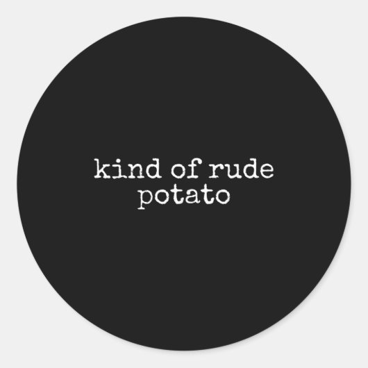 Sweet Tato And Kind Of Rude Tato, Thanksgiving Cou ラウンドシール (正面)