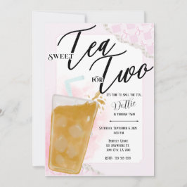 Sweet Tea For Two Birthday Invitation 招待状
