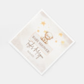 Sweet Teddy Bear Baby Shower スタンダードランチョンナプキン (角)