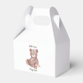 Sweet Teddy Bear Baby Shower フェイバーボックス (裏面サイド)