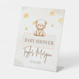 Sweet Teddy Bear Baby Shower 台座サイン