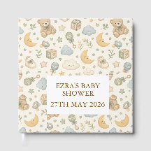 Sweet Teddy Bear Baby Shower Guest Book | ジェンダーレス