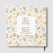 Sweet Teddy Bear Baby Shower Guest Book | 男女兼用 ゲストブック (裏面)