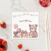 Sweet Teddy Bear Baby Shower Napkin スタンダードカクテルナプキン (インサイチュ)