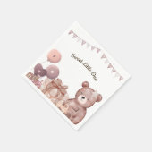 Sweet Teddy Bear Baby Shower Napkin スタンダードカクテルナプキン (角)
