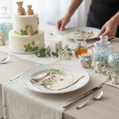 Sweet Teddy Bear Book Lover Baby Shower Party  スタンダードカクテルナプキン