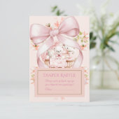 Sweet Teddy Bear Nursery Floral Insert エンクロージャーカード (スタンド正面)