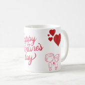 Sweet Teddy Valentine Mug コーヒーマグカップ (正面右)
