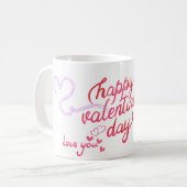 Sweet Teddy Valentine Mug コーヒーマグカップ (正面左)