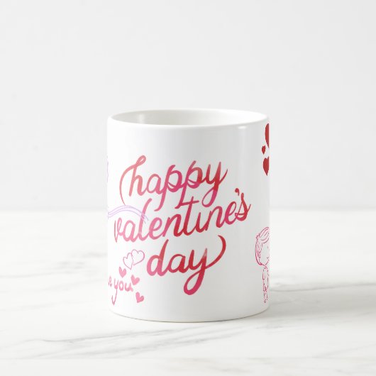 Sweet Teddy Valentine Mug コーヒーマグカップ (中央)