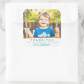 Sweet Thank Youフォト誕生日シール スクエアシール (バッグ)