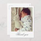 Sweet Thank Youポストカード – 自分の写真を追加 シーズンポストカード (正面/裏面)