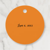 Sweet Thank You Showering フェイバータグ (裏面)